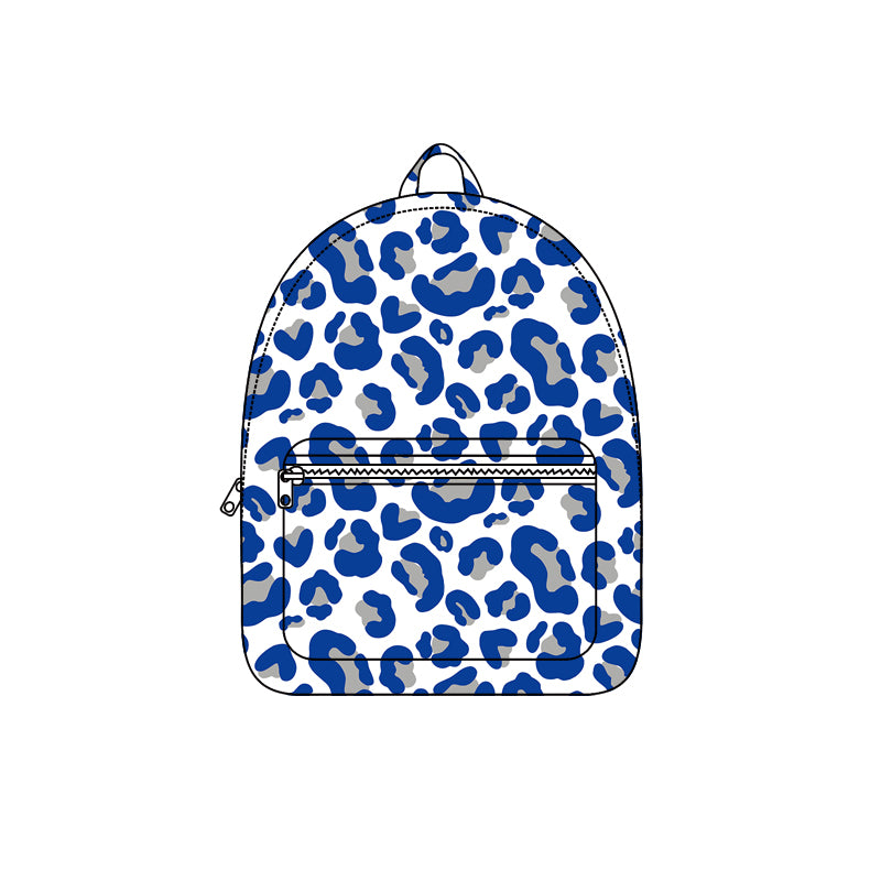 Preorder moq 5 Baby Kids Grey Hot Blue Leopard Camo Backpack Bags