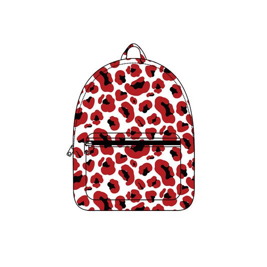 Preorder moq 5 Baby Kids Black Red Leopard Camo Backpack Bags