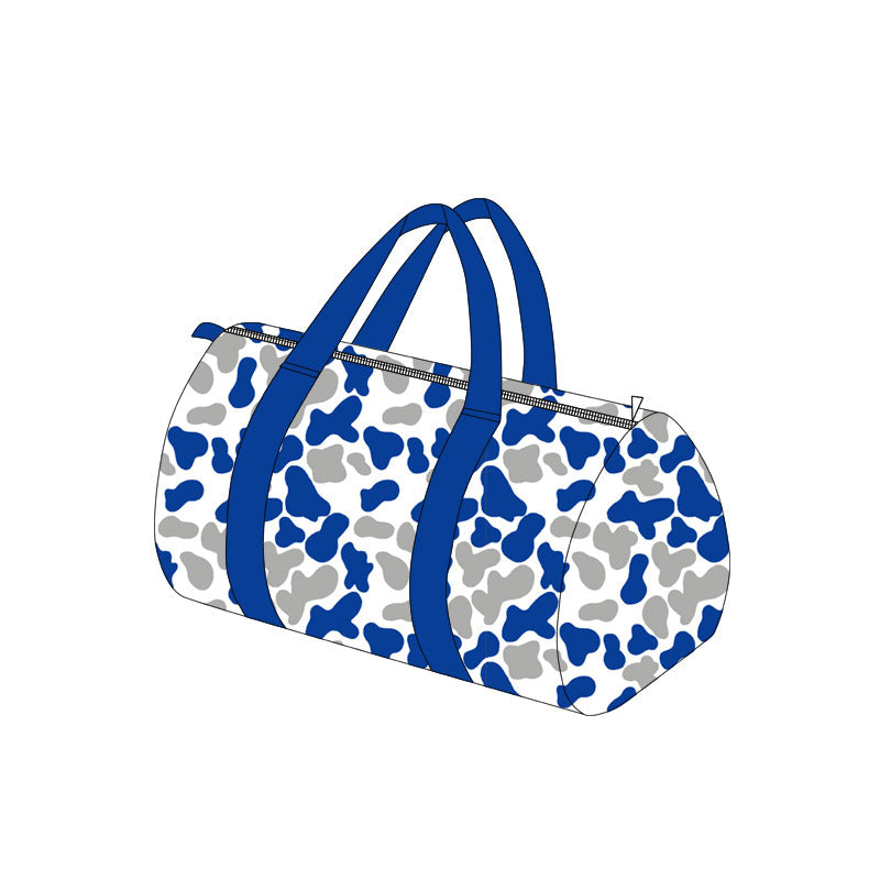 Preorder moq 5 Adult Grey Hot Blue Camo Gym Bags