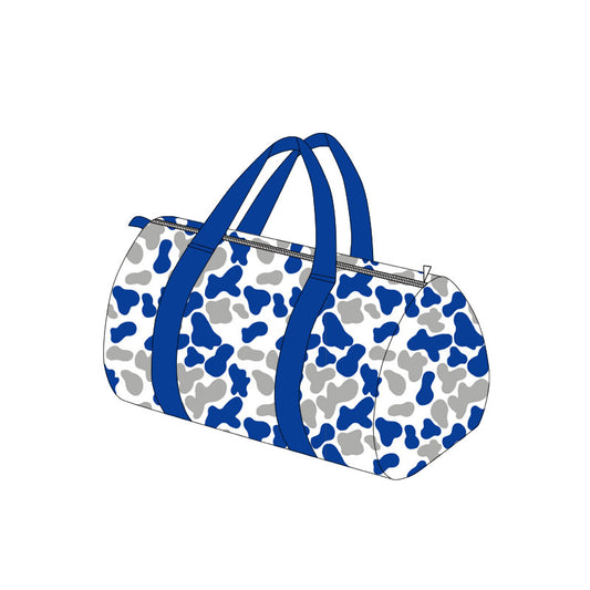 Preorder moq 5 Adult Grey Hot Blue Camo Gym Bags
