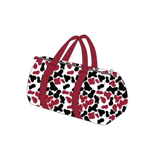Preorder moq 5 Adult Maroon Black Camo Gym Bags