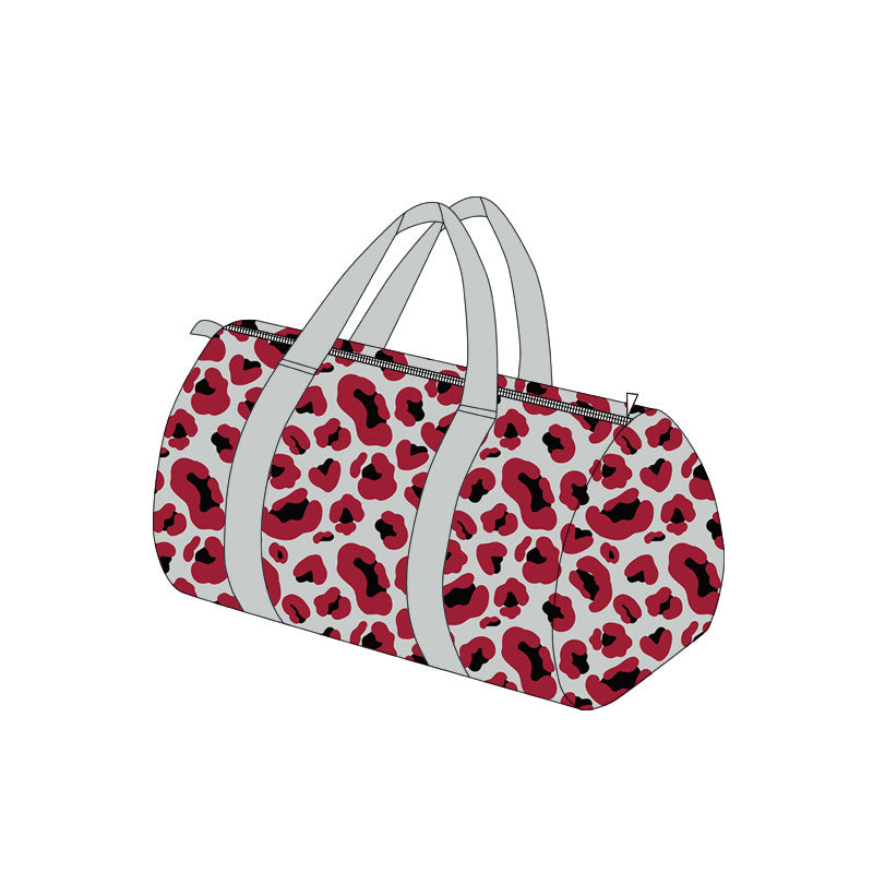 Preorder moq 5 Adult Grey Red Black Leopard Camo Gym Bags
