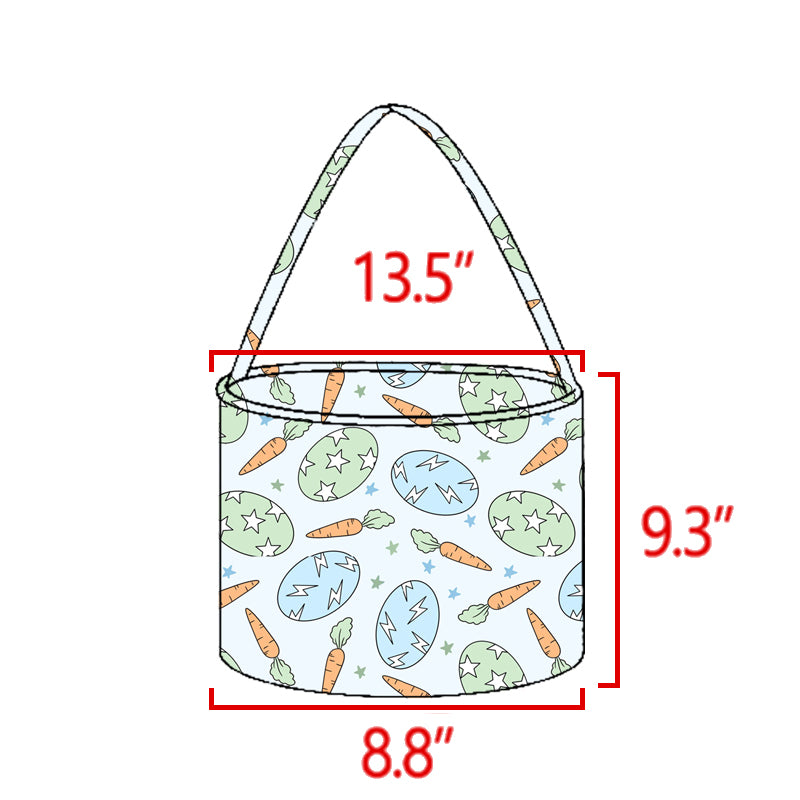Preorder moq 5 Eggs Carrots Easter Bucket Bag Bags