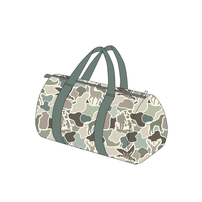 Adult Deer Dogs Ducks Camo Hunting Gym Bags Preorder