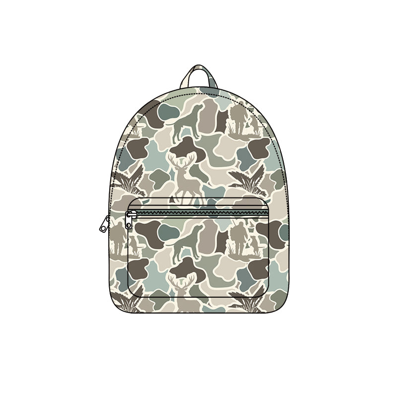 Baby Kids Deer Dogs Ducks Camo Hunting School Backpack Bags Preorder
