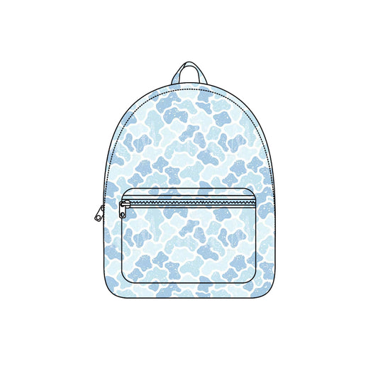 Baby Boys Blue Camo School Backpack Bags Preorder