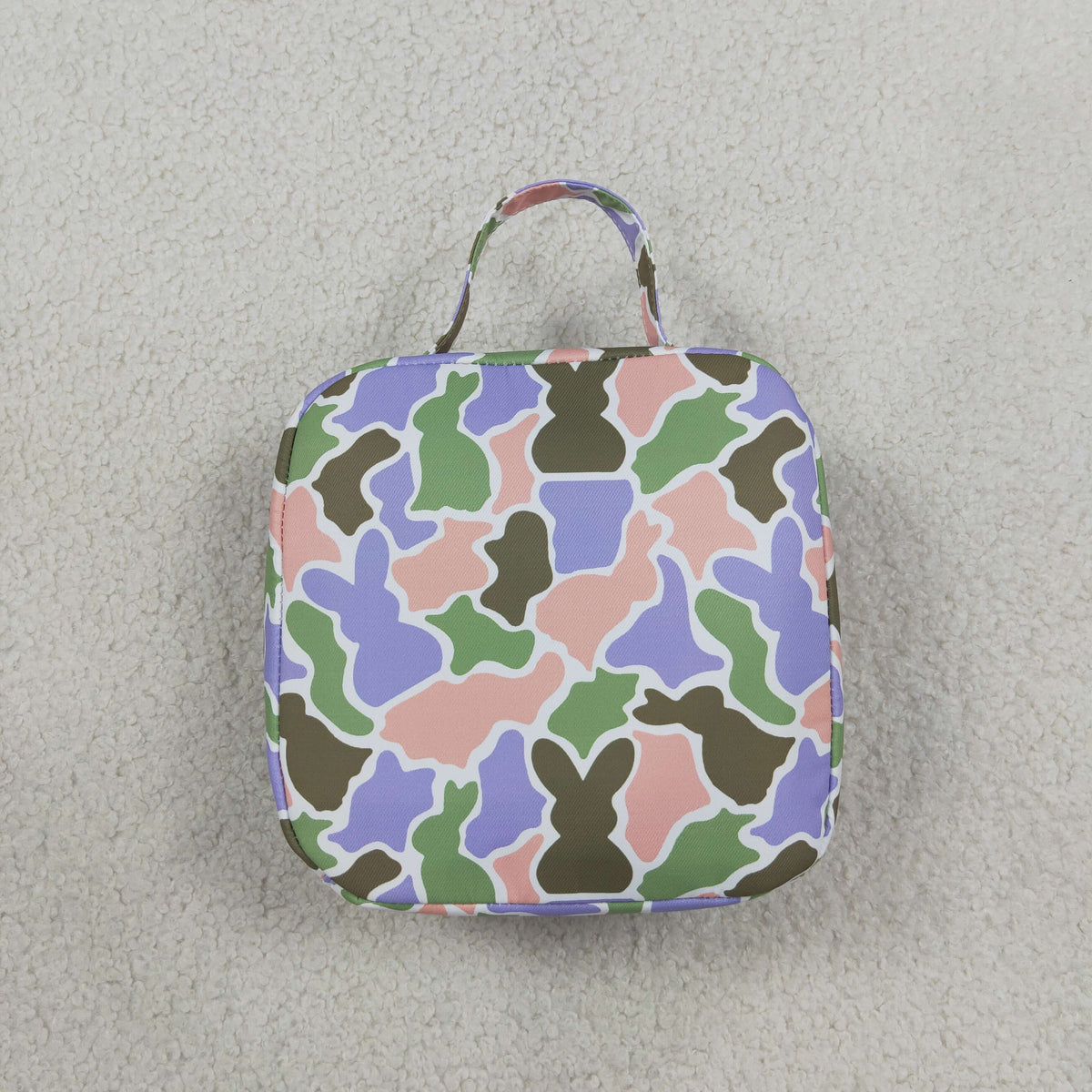 Sibling Kids Easter Rabbits Camo Lunch Box Basket Bags