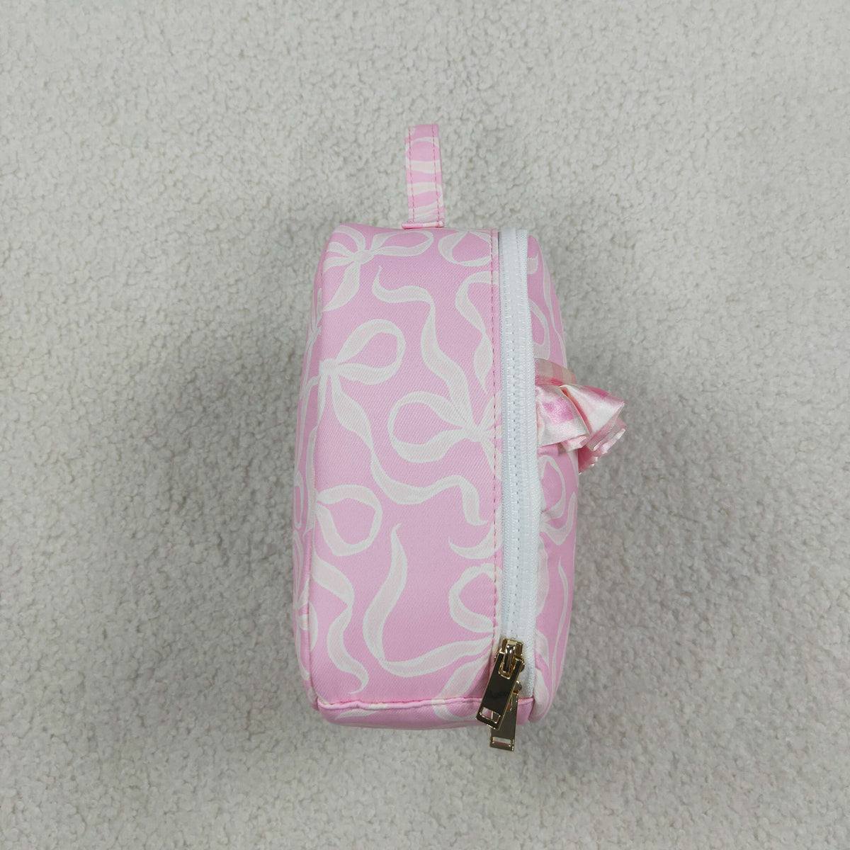Sibling Baby Girls Pink Bows Ruffle School Bags Lunch Boxes