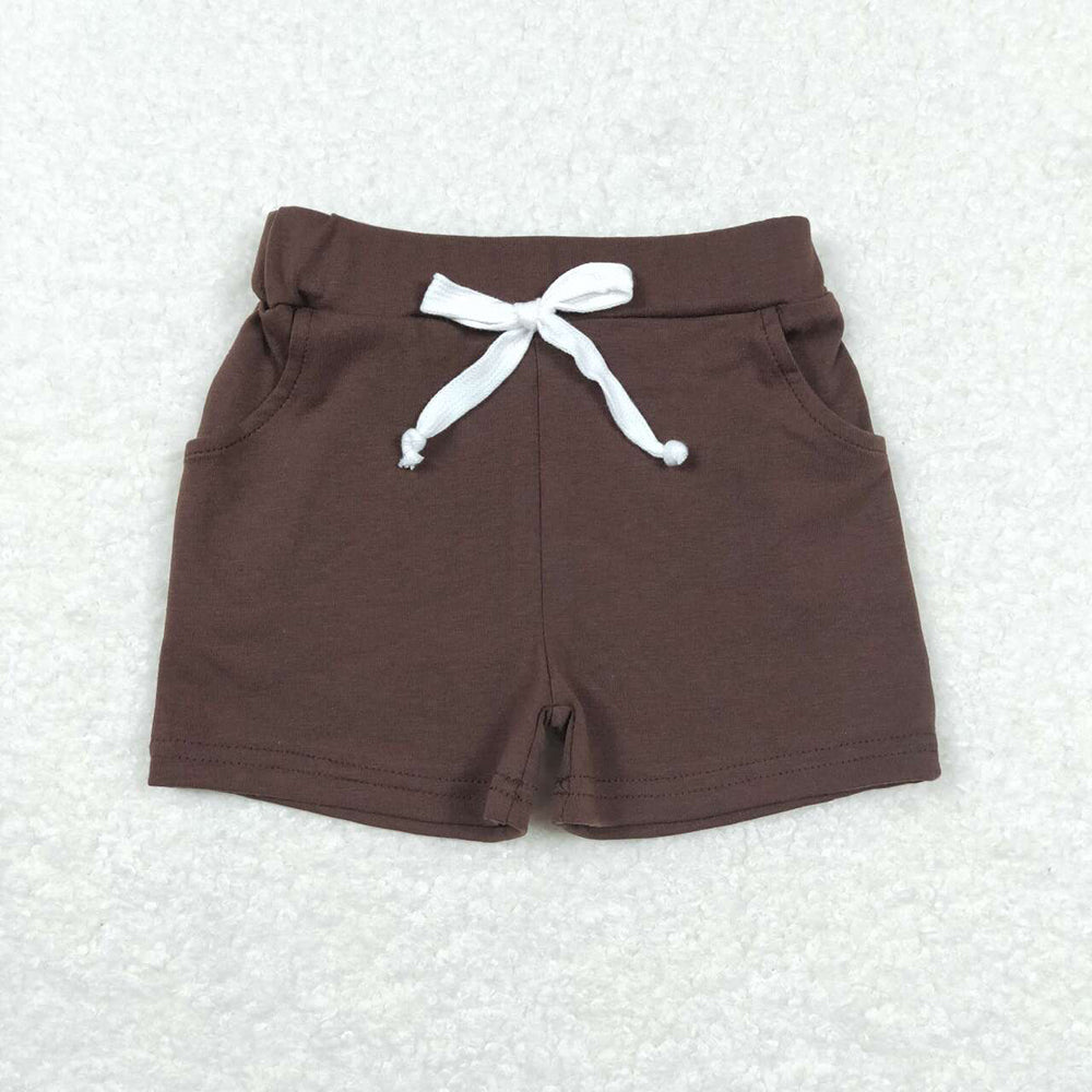 Baby Boys Summer Brown Pockets Cotton Bottoms Shorts