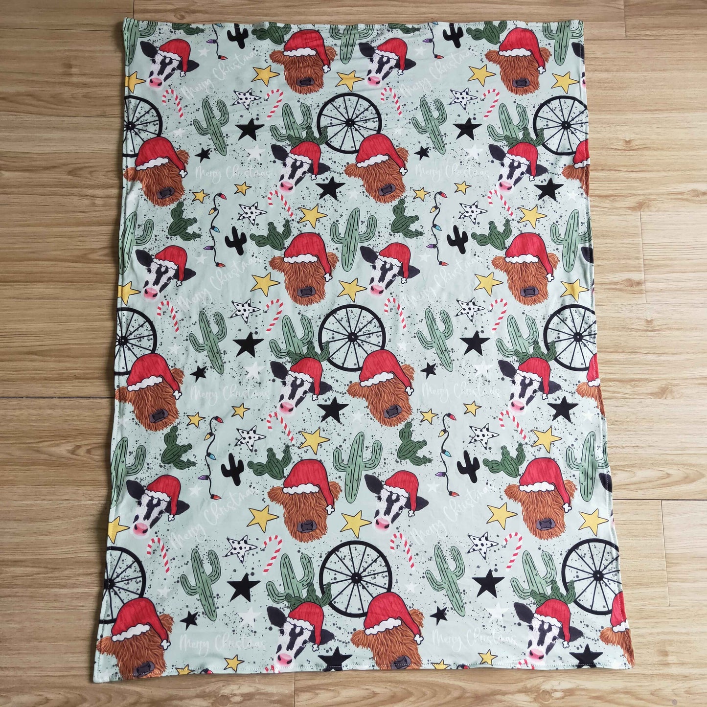 Sibling Baby Kids Christmas Blankets