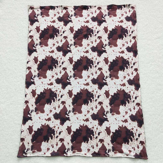 USA Shop Baby Kids Cowhide Print Minky Blankets