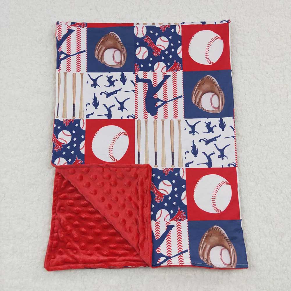 USA Shop Baby Kids Baseballs Team Little Buddy Minky Blankets