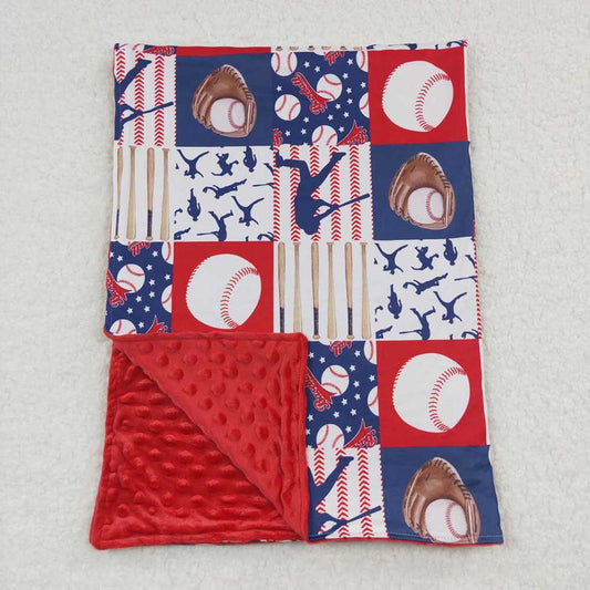 USA Shop Baby Kids Baseballs Team Little Buddy Minky Blankets