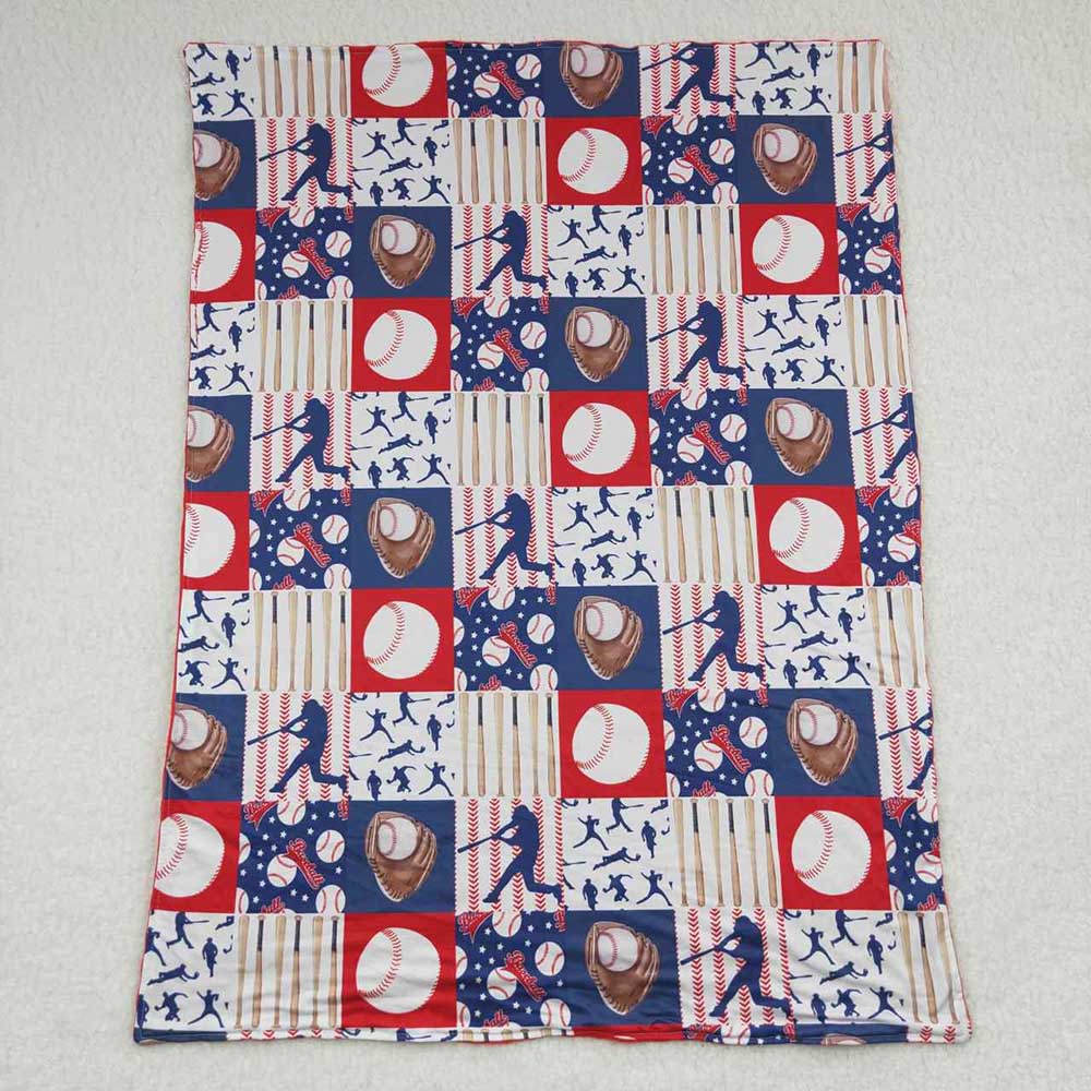 USA Shop Baby Kids Baseballs Team Little Buddy Minky Blankets