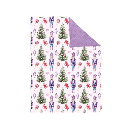 Baby Kids Purple Soldier Minky blankets preorder