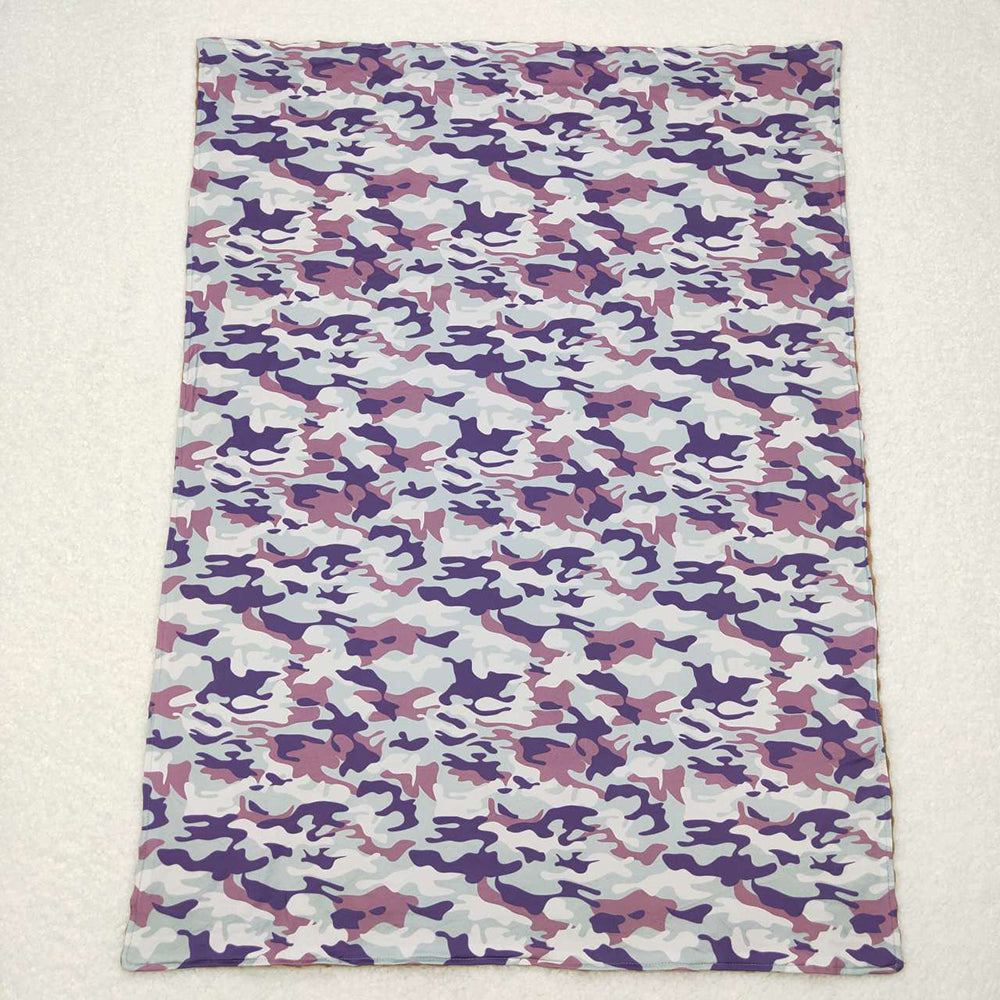 Sibling Baby Toddler Children Hunting Camo Minky Blankets
