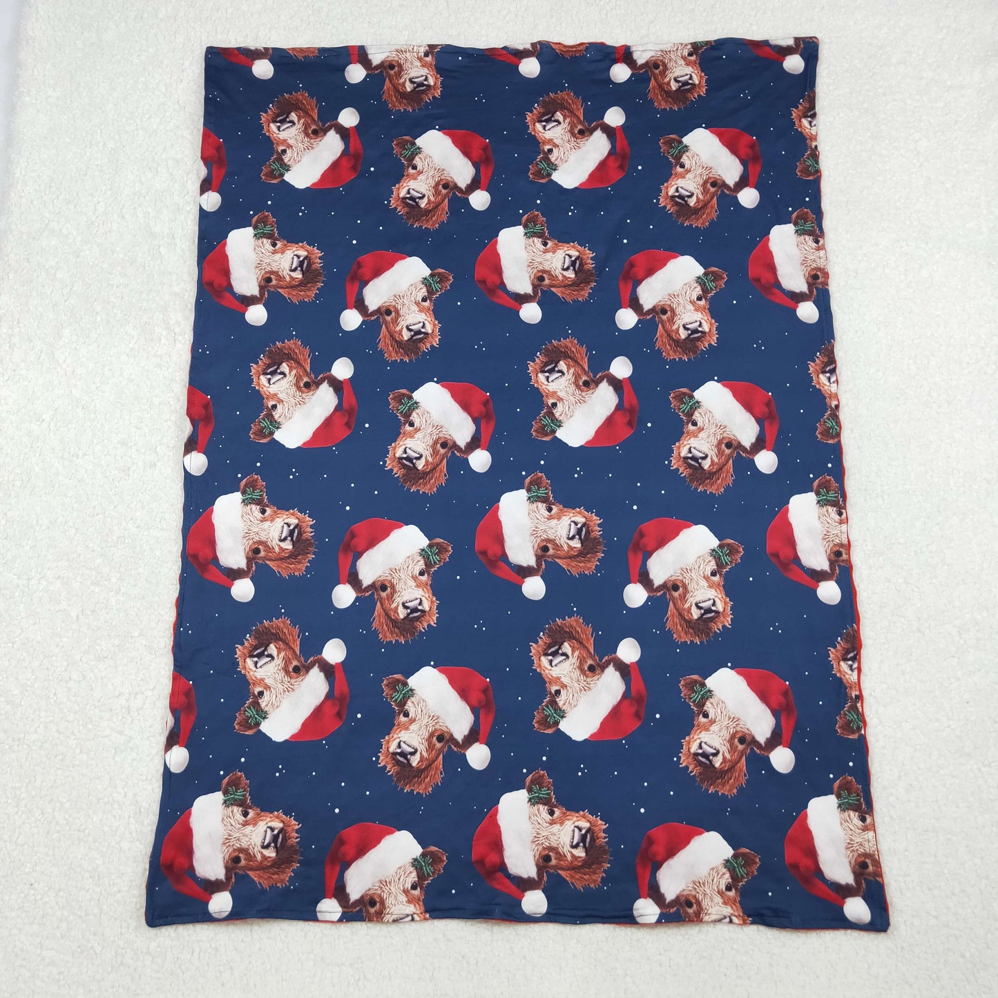 Sibling Baby Kids Christmas Blankets