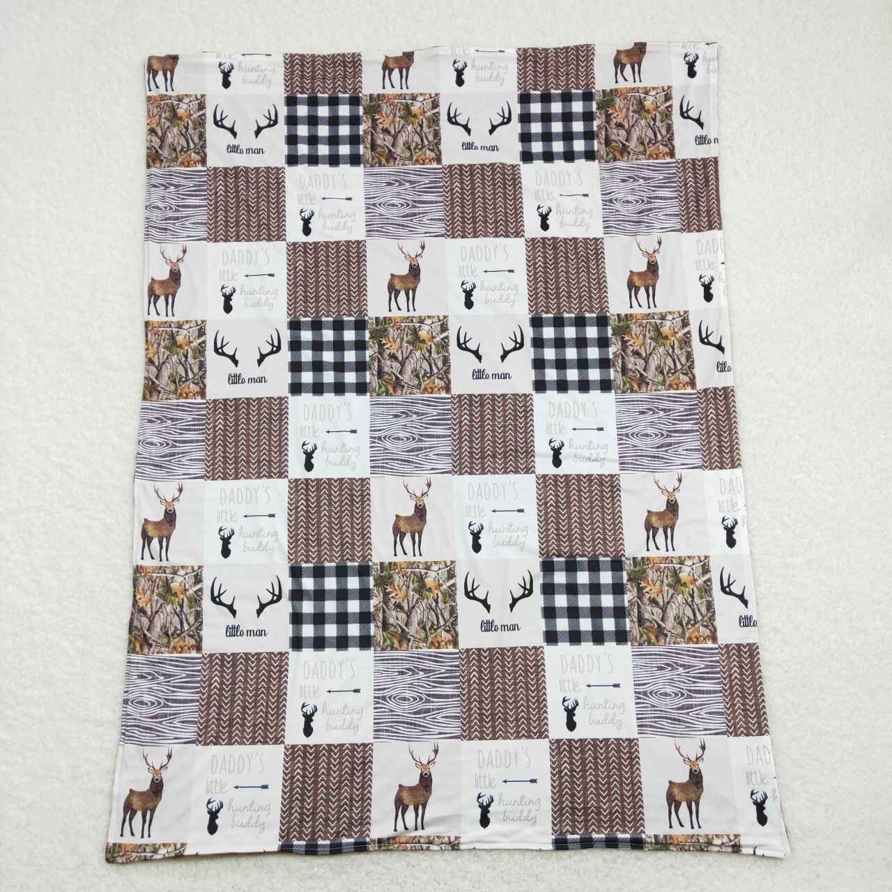 Sibling Baby Kids Children Hunting Deers Ducks Minky Blankets