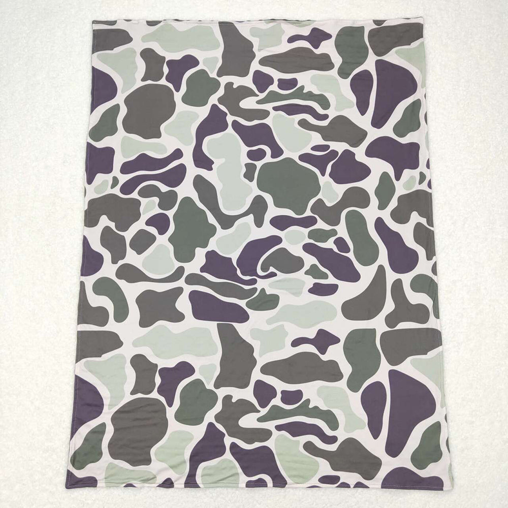 Sibling Baby Toddler Children Hunting Camo Minky Blankets