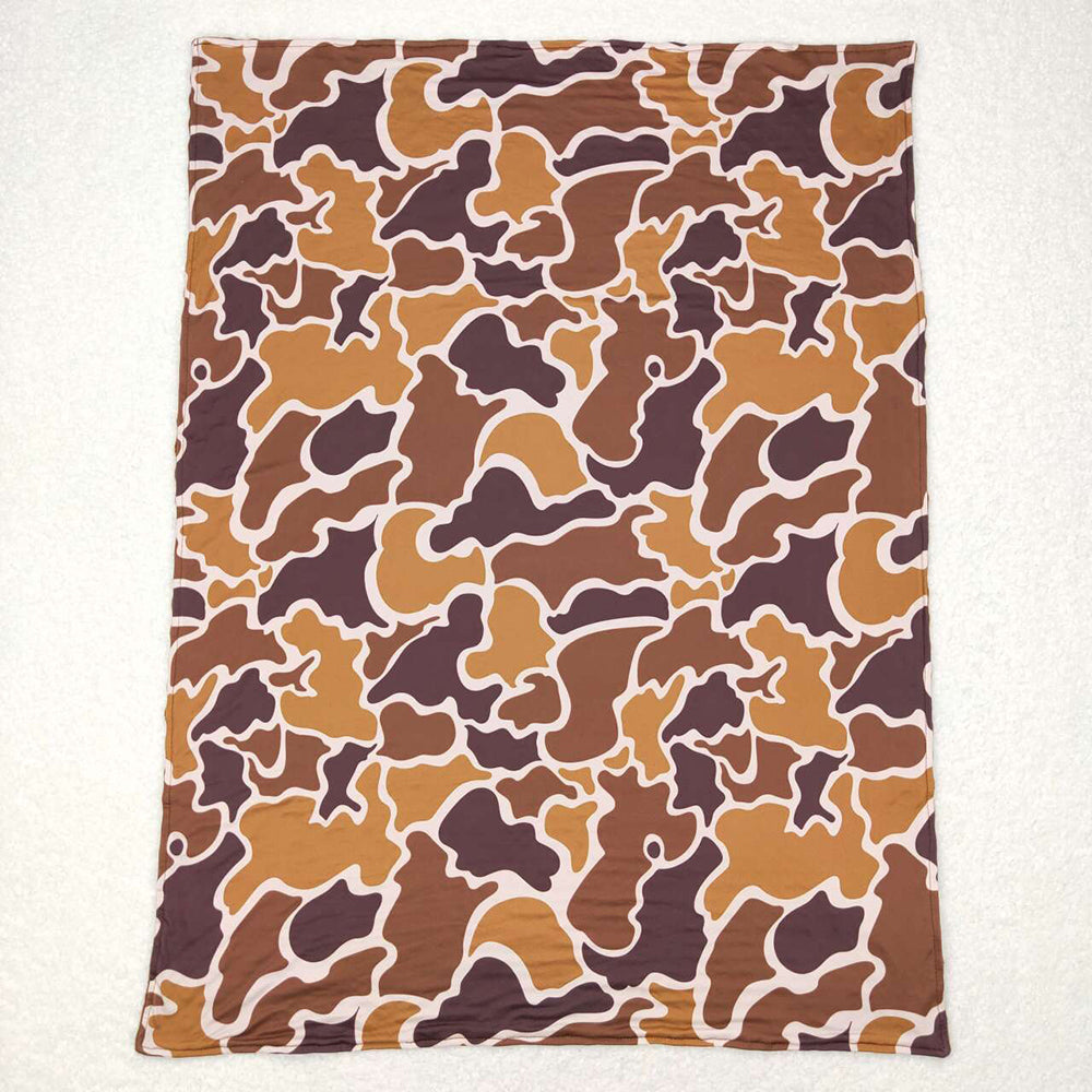 USA Shop Baby Kids Brown Camo Minky Blankets