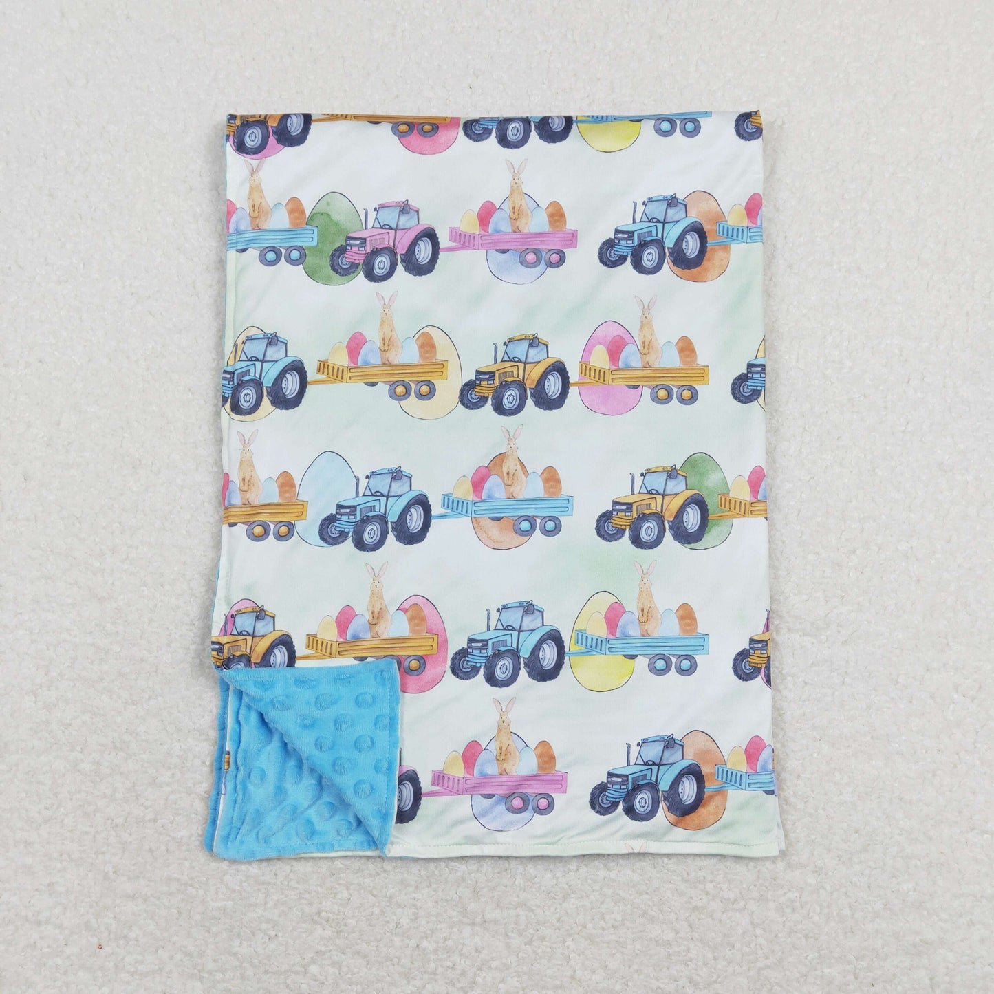 Sibling Baby Kids Rabbits Eggs Easter Blankets