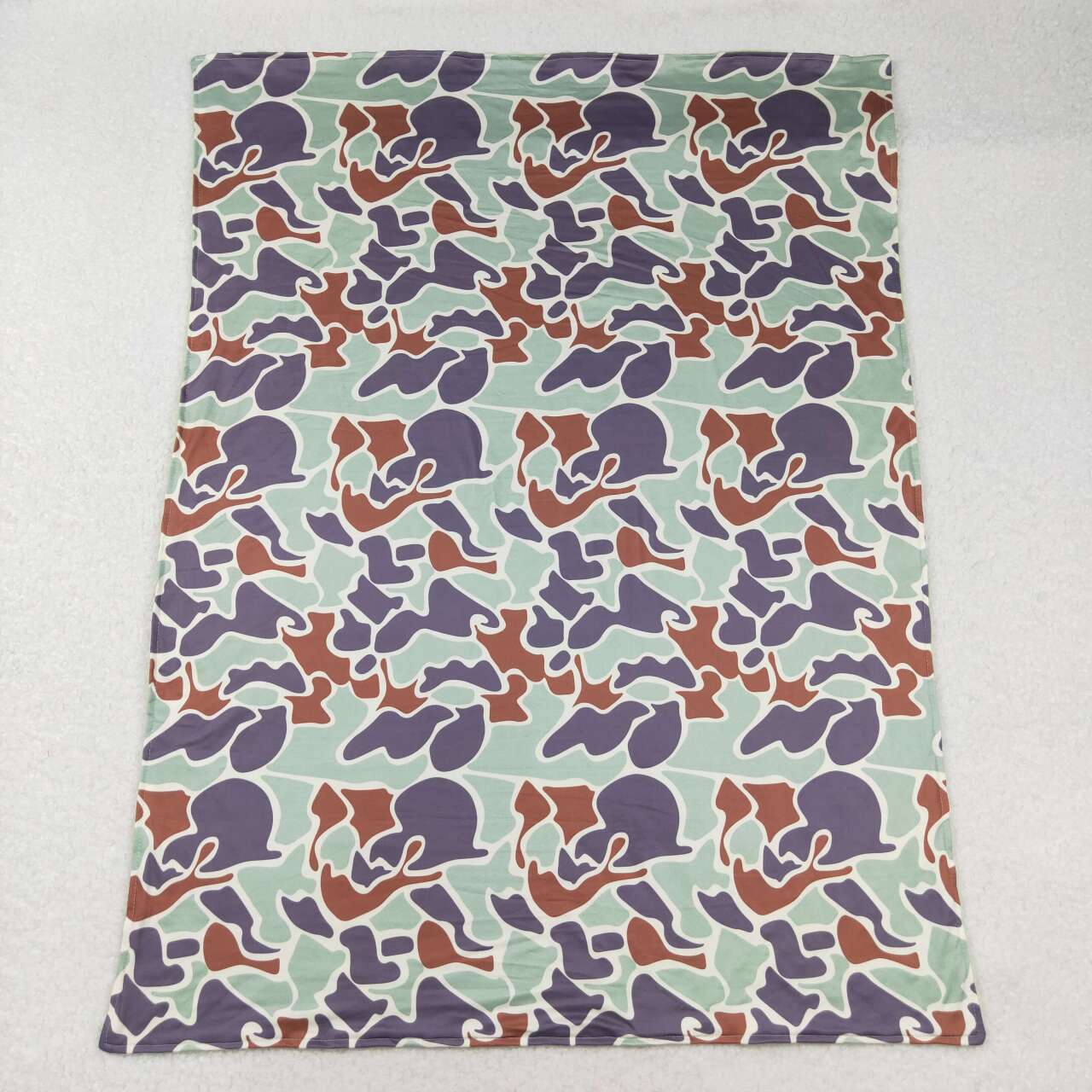 Sibling Baby Toddler Children Hunting Camo Minky Blankets