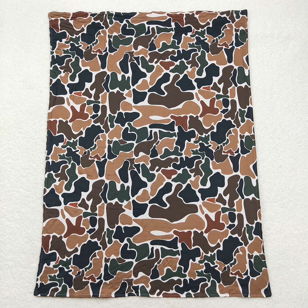 USA Shop Baby Toddler Dark Brown Camo Minky Blankets