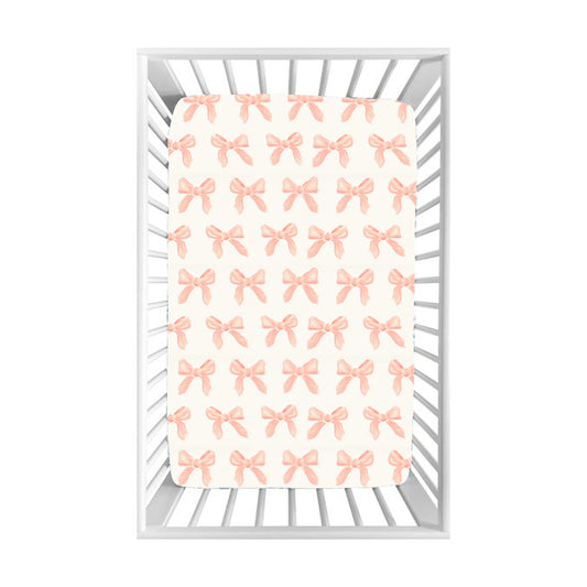 Baby Toddler Girls Pink Bows Bed Sheets preorder