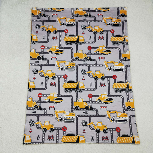 Baby Kids Excavators Tractors Blankets