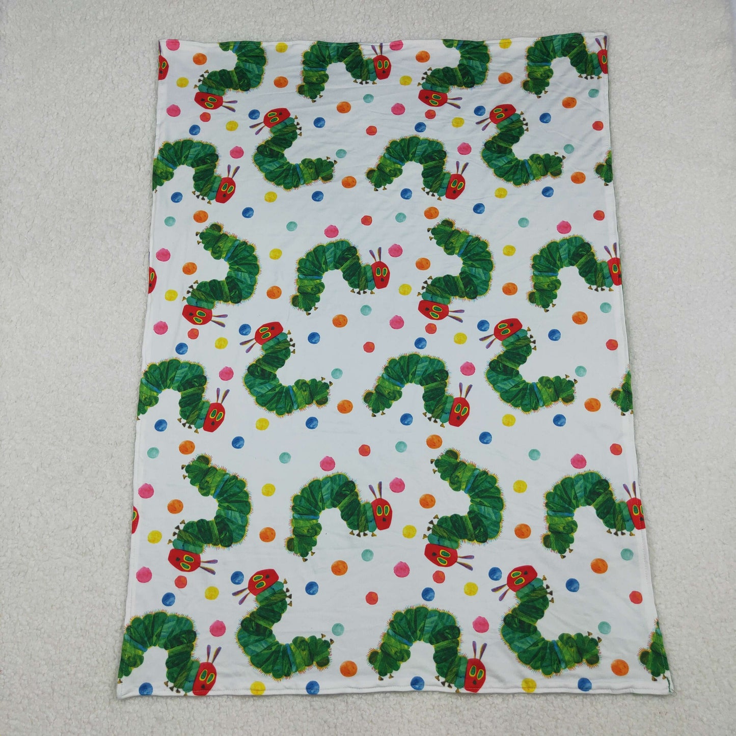 Baby Kids Green Caterpillar Blankets