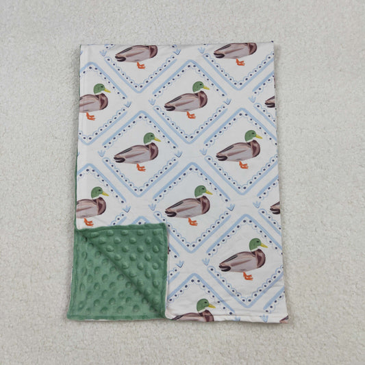 USA Shop Baby Boys Ducks Checked Hunting Little Buddy Minky Blankets