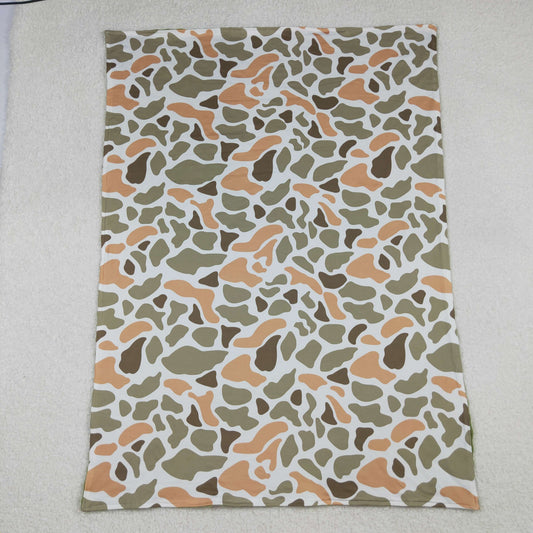 Sibling Baby Boys Green Orange Camo Southern Pajamas Button Shirts Hoodies Top