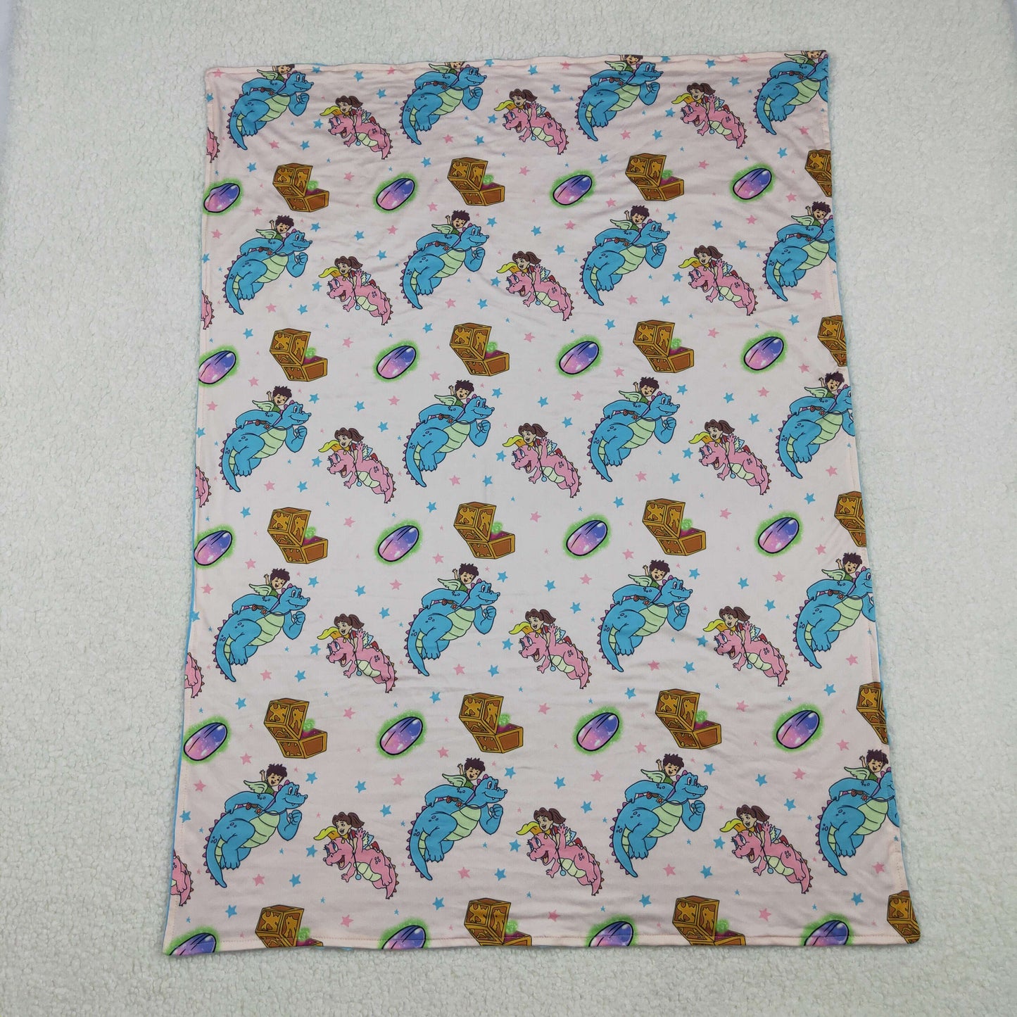 Sibling Baby Kids Cartoon Dolls Blankets