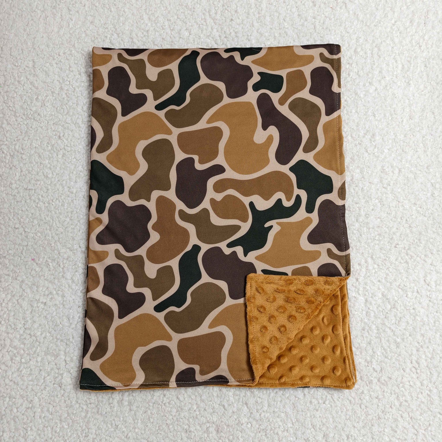 Baby Kids Brown Camo Blankets