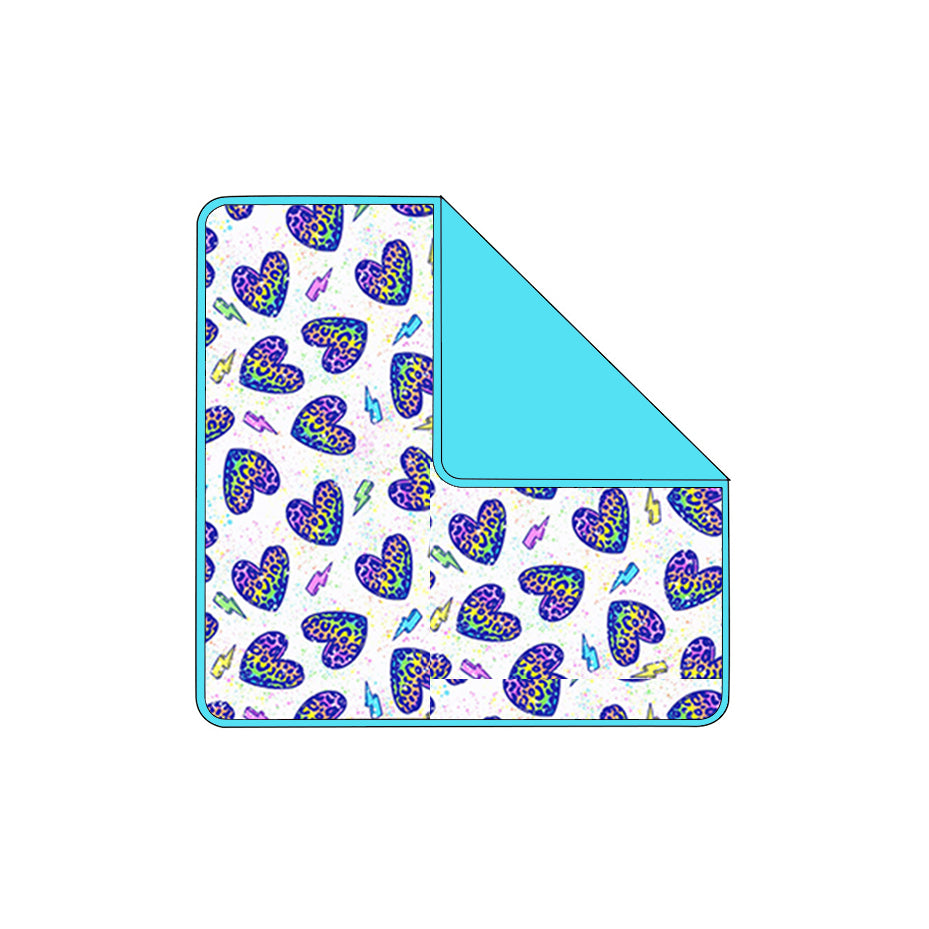 Baby Kids Valentines Leopard Hearts Lightnings Blankets Preorder
