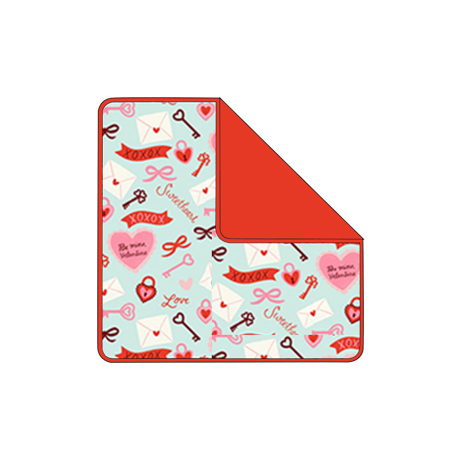 Baby Kids Valentines XOXO Heart Letters Blankets Preorder