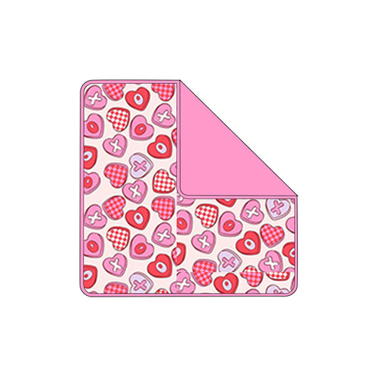 Baby Kids Valentines XOXO Hearts Blankets Preorder