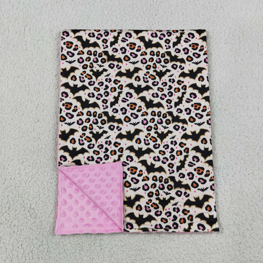 Baby Girls Leopard Bats Halloween Blankets
