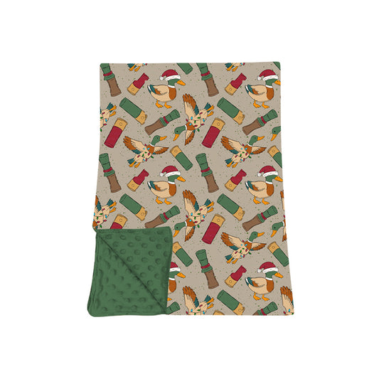 Preorder moq 5 Baby Girls Hats Ducks Calls Christmas Blankets