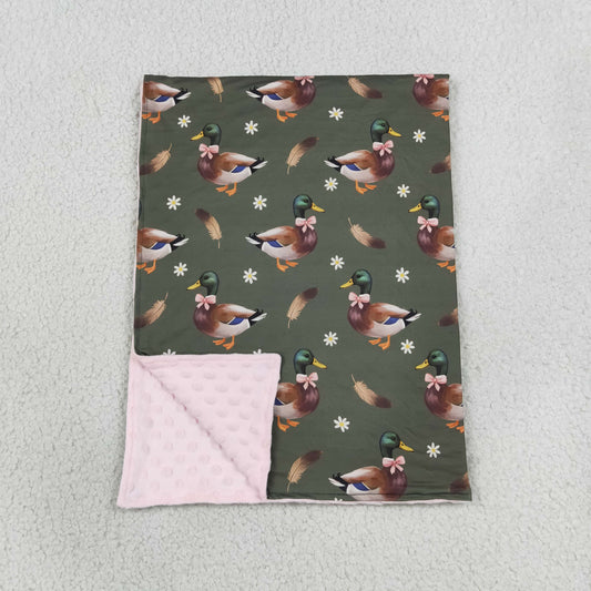 Baby Girls Flowers Ducks Hunting Blankets