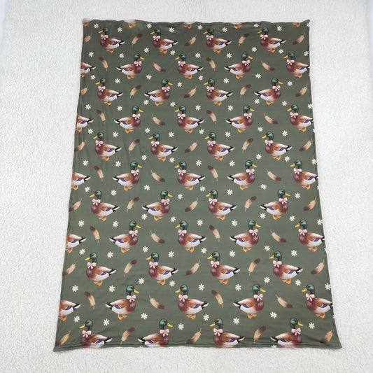 Baby Girls Flowers Ducks Hunting Blankets