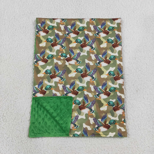Baby Boys Mallard Ducks Camouflage Hunting Minky Blankets