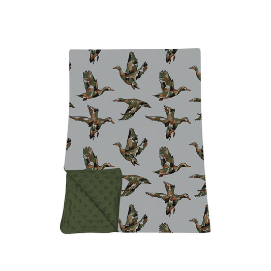 Preorder moq 5 Baby Boys Camo Ducks Hunting Blankets
