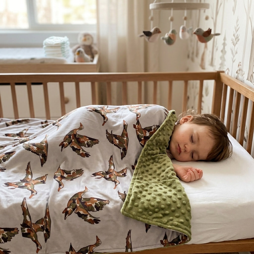 Baby Boys Camo Ducks Hunting Blankets