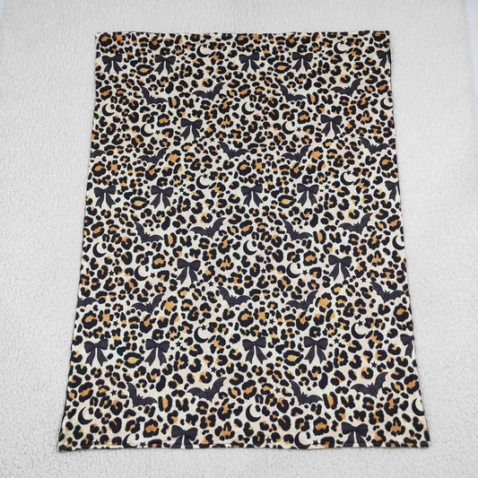 Baby Boys Black Bows Bats Leopard Halloween Blankets
