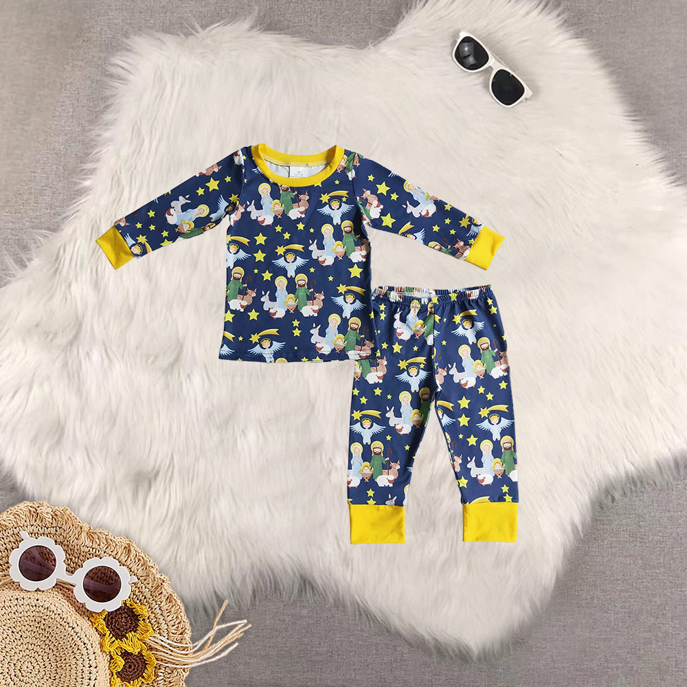 Sibling Baby Kids Christmas Nativity Pajamas Sets