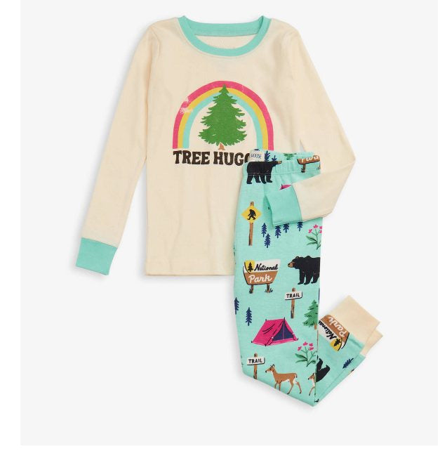 Baby Boys Forest Rainbow Tree Top Pajamas Clothes Sets preorder