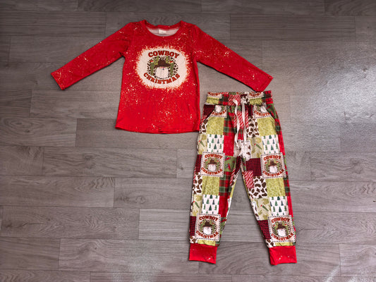 Baby Boys Cowboy Red Tops Pants Clothes Sets Preorder