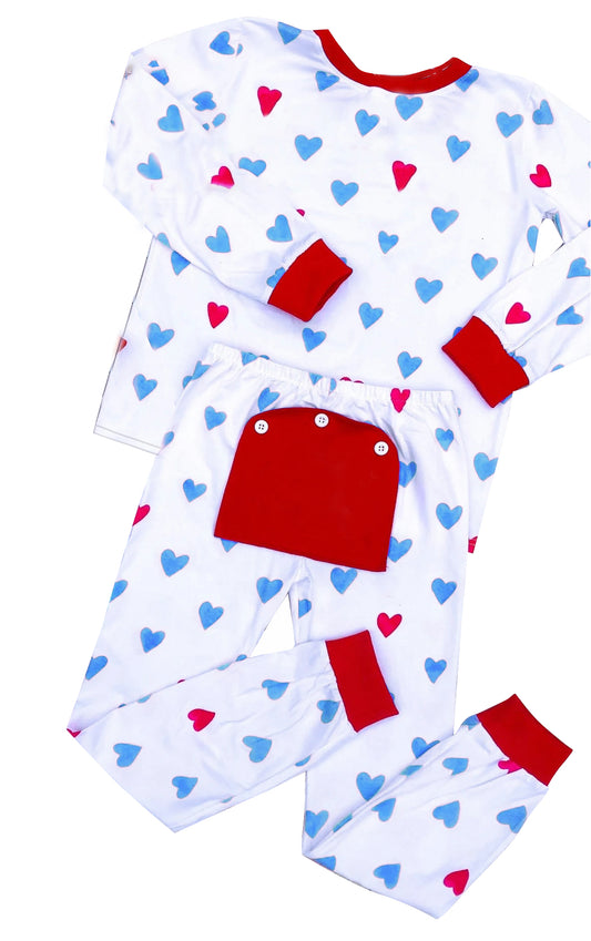 Baby Boys Valentines Hearts Tops Pants Pajamas Clothes Sets preorder