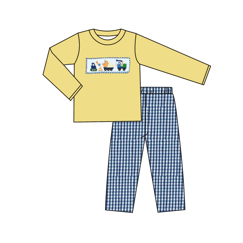 Baby Boys Constructions Shirt Pants Clothes Sets Preorder